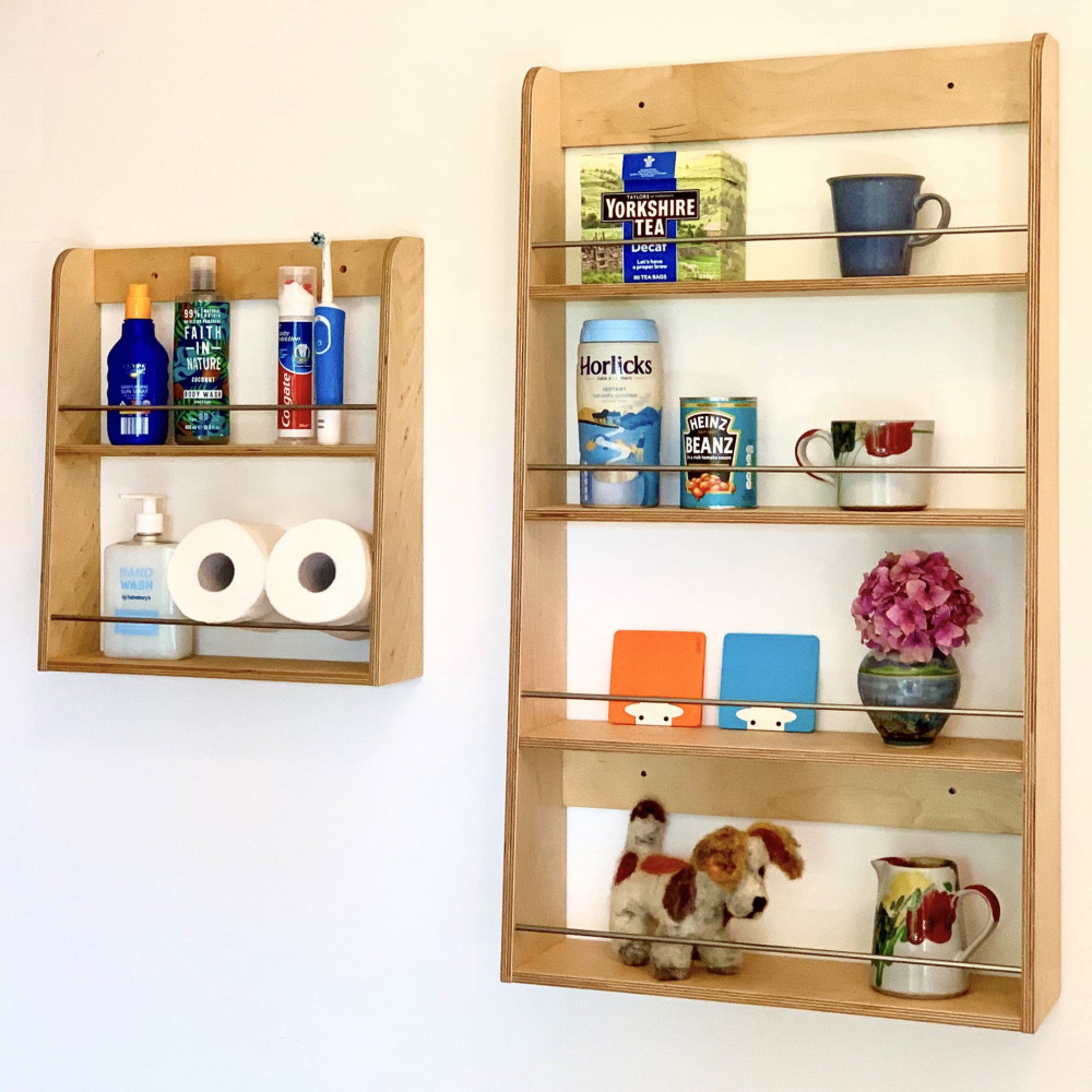 Easytomake plywood shelves
